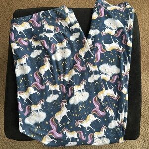 Unicorn print plus size leggings